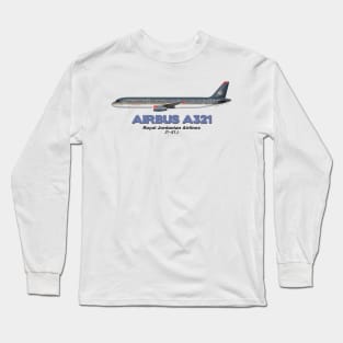 Airbus A321 - Royal Jordanian Airlines Long Sleeve T-Shirt